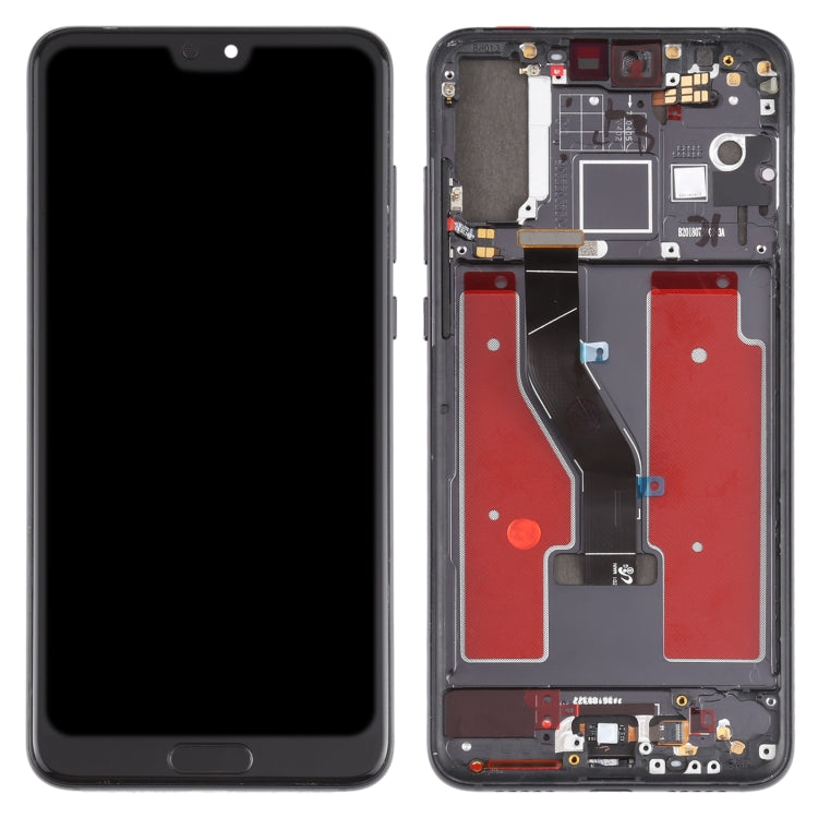LCD Screen and Digitizer Full Assembly with Frame for Huawei P20 Pro