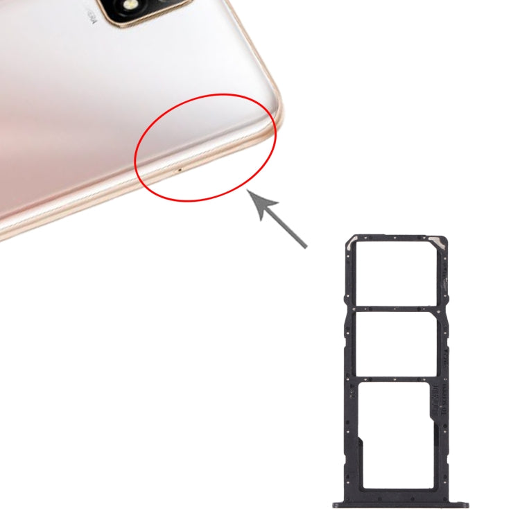 Tiroir pour carte SIM + Tiroir pour carte SIM + Tiroir pour carte Micro SD pour Huawei Enjoy 20 SE 4G, Pour Huawei Enjoy 20 SE 4G