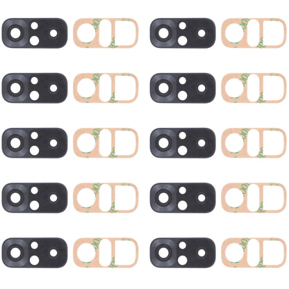 10 PCS Back Camera Lens for Xiaomi Redmi Note 10S M2101K7BG M2101K7BI M2101K7BNY, For Xiaomi Redmi Note 10S(Black), For Xiaomi Redmi Note 10S(Silver)