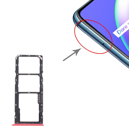 For OPPO Realme C12 RMX2189  SIM Card Tray + SIM Card Tray + Micro SD Card Tray
