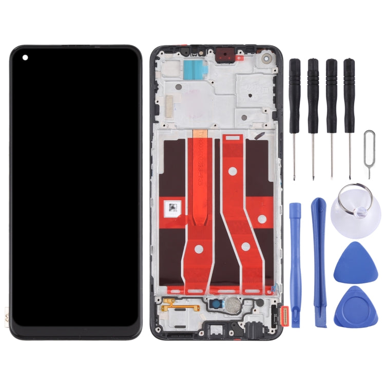 Écran LCD et numériseur complets d'origine avec châssis pour OPPO Reno4 SE PEAT00 PEAM00, pour OPPO Reno4 SE (Original)