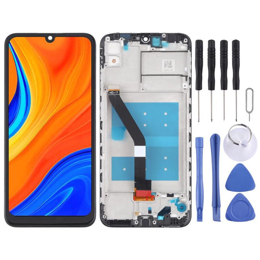 LCD-Bildschirm und Digitizer-Komplettset mit Rahmen für Huawei Y6s (2019), für Huawei Y6s (2019)