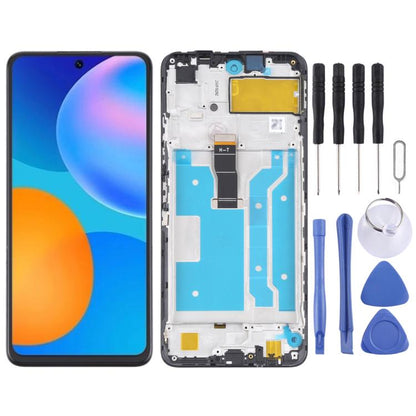 Écran LCD et numériseur complet avec cadre pour Huawei Y7a, Pour Huawei Y7a