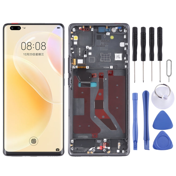 LCD Screen and Digitizer Full Assembly With Frame for Huawei Nova 8 Pro 5G