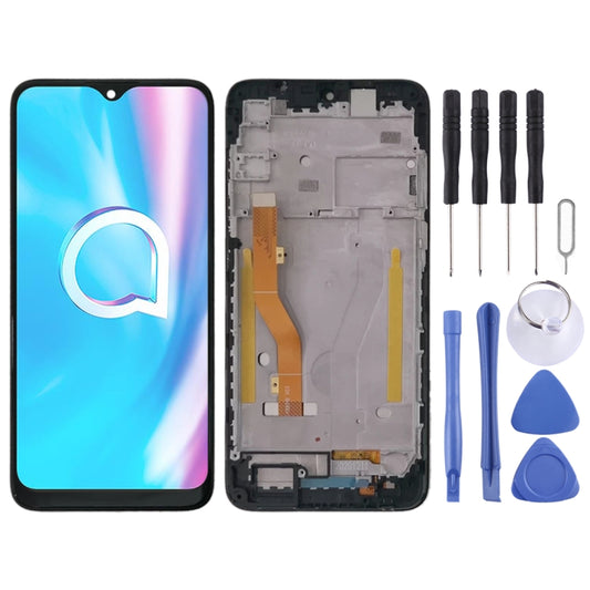 LCD Screen and Digitizer Full Assembly With Frame for Alcatel 1SE 2020 OT5030 5030 5030D 5030F, For Alcatel 1SE 2020