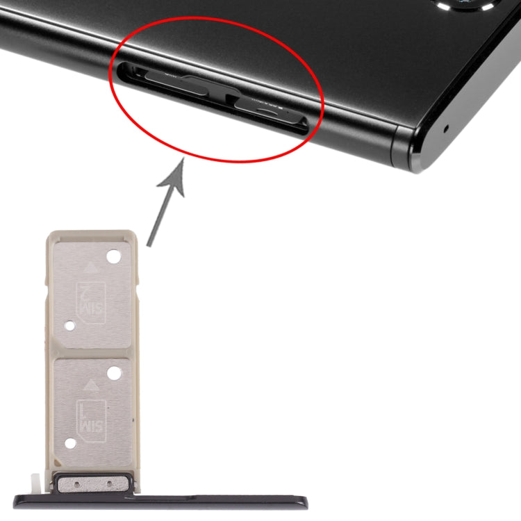 SIM Card Tray + SIM Card Tray for Sony Xperia XA2 Plus, For Sony Xperia XA2 Plus (Dual Card)