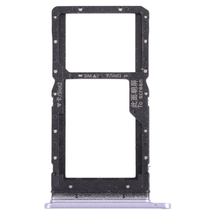 SIM Card Tray + SIM Card Tray / Micro SD Card Tray for Honor play 5T, For Honor play 5T