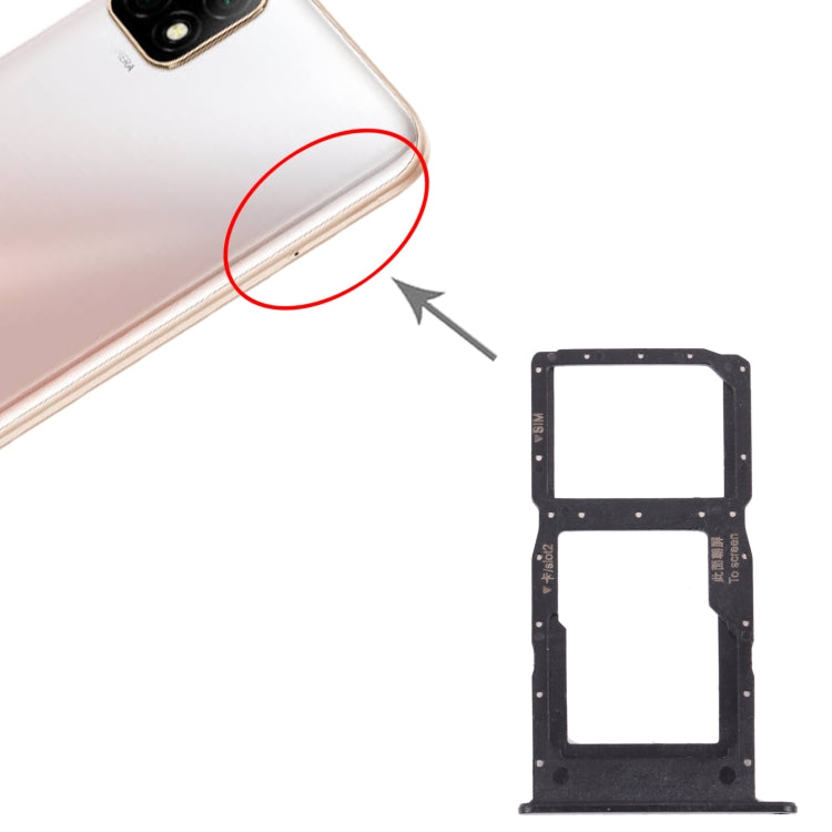 SIM Card Tray + SIM Card Tray / Micro SD Card Tray for Huawei Enjoy 20 5G, For Huawei Enjoy 20 5G