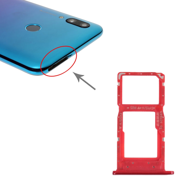 SIM Card Tray + SIM Card Tray / Micro SD Card Tray for Huawei P Smart (2019), For Huawei P Smart (2019)