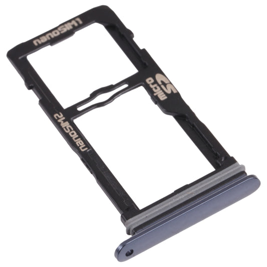 Nano SIM Card Tray + Nano SIM Card Tray / Micro SD Card Tray for LG G8S ThinQ LMG810, LM-G810, LMG810EAW, For LG G8S ThinQ