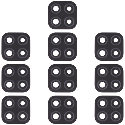 10 PCS Back Camera Lens for Xiaomi Redmi 9C / Redmi 9 (India) / Redmi 9C NFC / Poco C3, For Xiaomi Redmi 9C / Redmi 9 (India) / Redmi 9C NFC / Poco C3