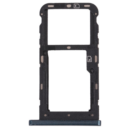 SIM Card Tray + SIM Card Tray / Micro SD Card Tray for ZTE Blade V10 Vita, For ZTE Blade V10 Vita, For ZTE Blade V10 Vita(Dark Green)