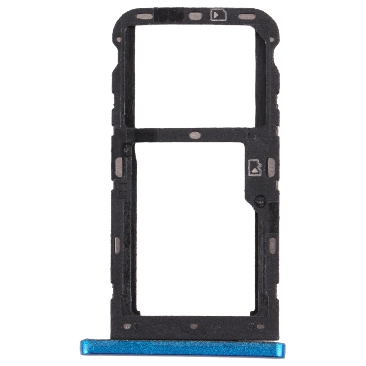 SIM Card Tray + SIM Card Tray / Micro SD Card Tray for ZTE Blade V10 Vita, For ZTE Blade V10 Vita, For ZTE Blade V10 Vita(Dark Green)