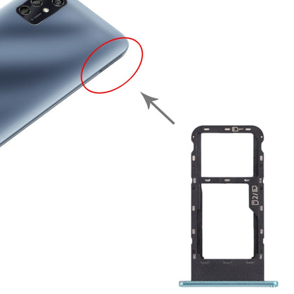 SIM Card Tray + Micro SD Card Tray for ZTE Blade V2020 Smart, For ZTE Blade V2020 Smart(Frosted green)