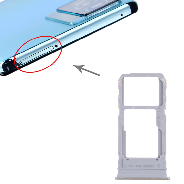 For vivo Y76s V2156A SIM Card Tray + SIM Card Tray / Micro SD Card Tray, For vivo Y76s
