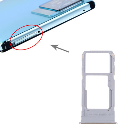 For vivo Y76s V2156A SIM Card Tray + SIM Card Tray / Micro SD Card Tray, For vivo Y76s