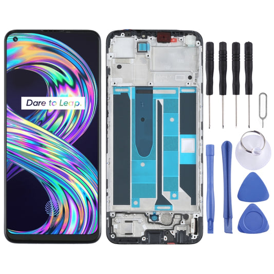 Original LCD Screen and Digitizer Full Assembly with Frame for OPPO Realme 8 4G, For OPPO Realme 8 4G(Original)