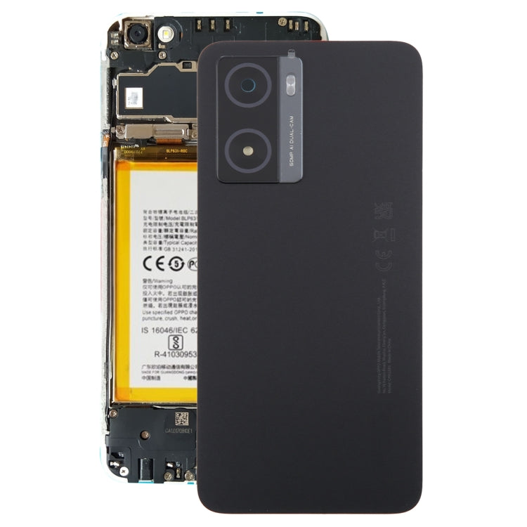 Pour OPPO A77 5G / A77s Coque arrière de batterie d'origine avec cadre d'objectif d'appareil photo, Pour OPPO A77s