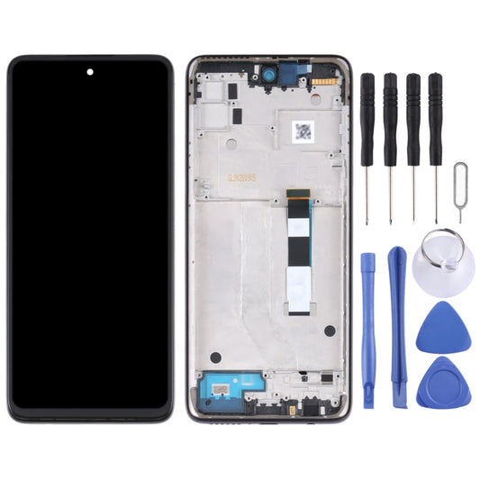 Écran LCD et numériseur complet avec châssis pour Motorola Moto G 5G (violet)