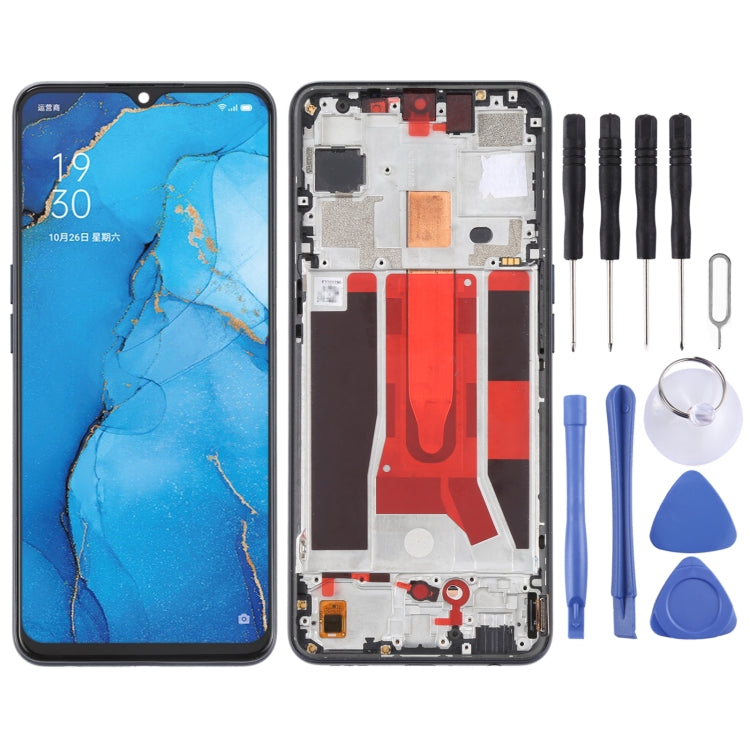 Écran LCD et numériseur complet d'origine avec cadre pour OPPO Reno3 5G/Reno3 Youth/F15/Find X2 Lite/K7 5G, pour OPPO Reno3 5G/Reno3 Youth/F15/Find X2 Lite/K7 5G, pour OPPO Reno3 5G