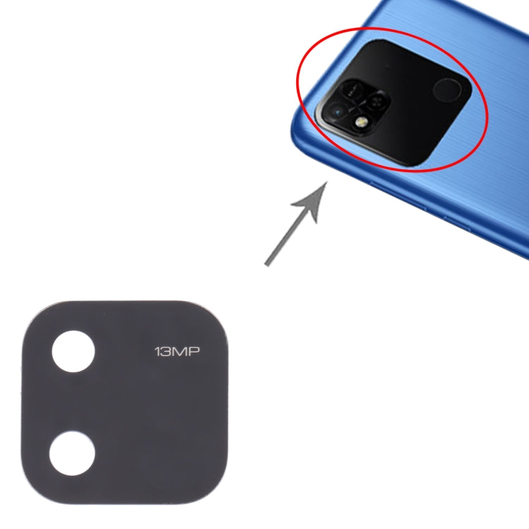 10 PCS Back Camera Lens For Xiaomi Redmi 10A 220233L2C, For Xiaomi Redmi 10A