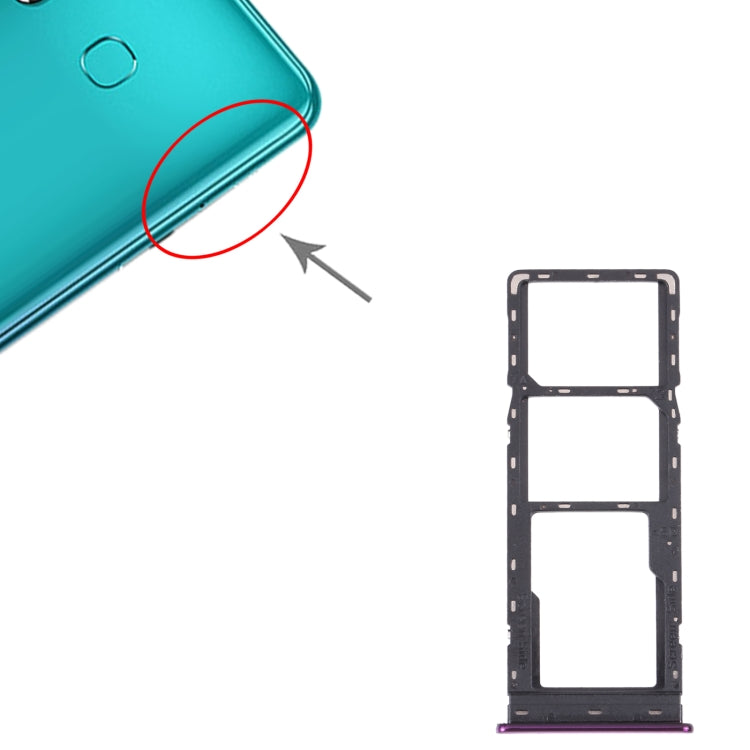 Pour Infinix S4 X626, plateau pour carte SIM + plateau pour carte Micro SD, pour Infinix S4