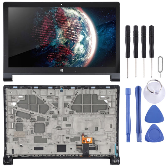 LCD Screen and Digitizer Full Assembly with Frame for Lenovo YOGA Tablet 2 Pro 1371F, For Lenovo YOGA Tablet 2 Pro