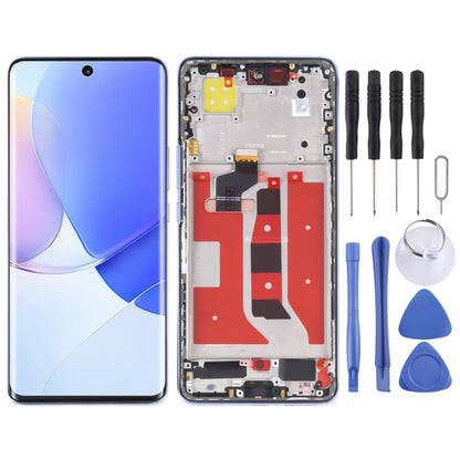 Original LCD Screen and Digitizer Full Assembly with Frame for Huawei Nova 9