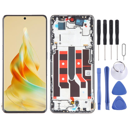 Original LCD Screen For OPPO Reno8 T 5G Digitizer Full Assembly with Frame, For OPPO Reno8 T 5G
