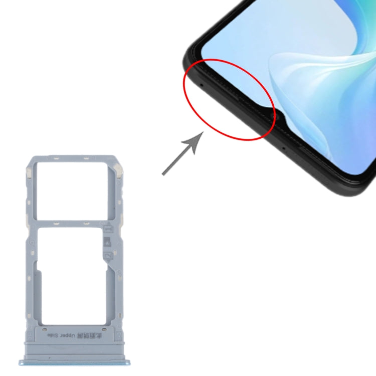 For vivo Y33S / Y33T SIM Card Tray + SIM / Micro SD Card Tray, For vivo Y33S / Y33T
