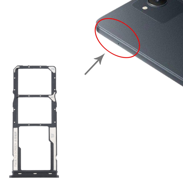 For Xiaomi Redmi A1 2022 / Redmi A1+ SIM Card Tray + SIM Card Tray + Micro SD Card Tray, For Xiaomi Redmi A1 2022 / Redmi A1+