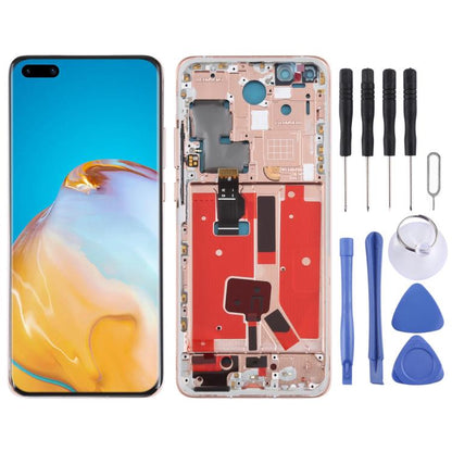 Écran LCD d'origine pour Huawei P40 Pro Numériseur d'assemblage complet avec cadre, pour Huawei P40 Pro
