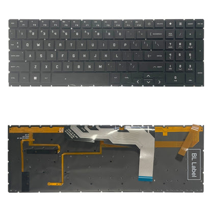 US Version Keyboard with Colorful Backlight / Number Key For HP OMEN 15 2020 15-EK 15-EN EK1016TX EK1000 EK0018 TPN-Q238 TPN-Q236, For HP OMEN 15 2020(Colorful Backlight)