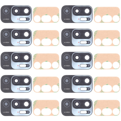 10 PCS Back Camera Lens for Xiaomi Redmi Note 10T 5G, For Xiaomi Redmi Note 10T 5G