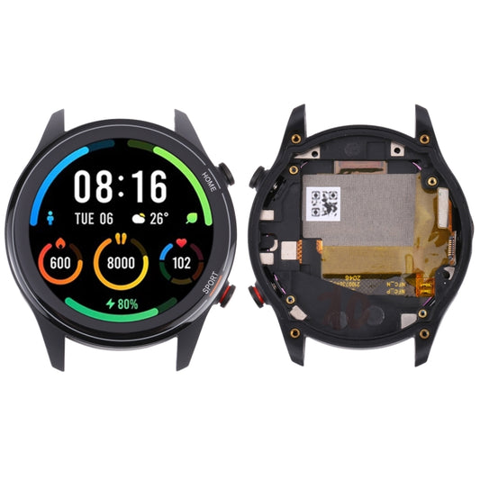 Écran LCD d'origine pour Xiaomi Mi Watch / Watch Color Sport / Watch Revolve Active Digitizer Assemblage complet avec cadre, pour Xiaomi Mi Watch / Watch Color Sport / Watch Revolve Active (Noir) ...