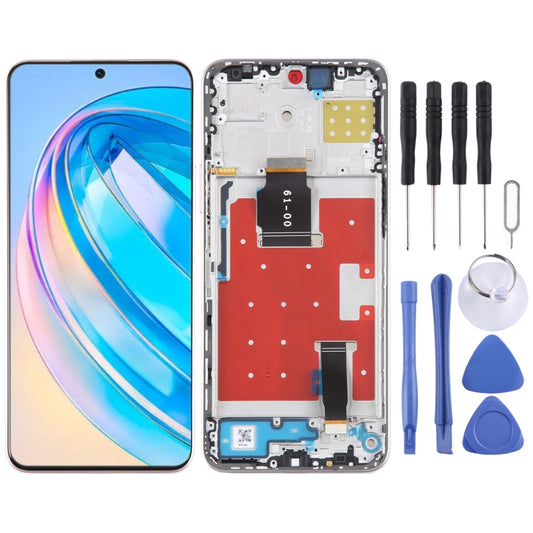 Écran LCD d'origine pour Honor X8a Digitizer Full Assembly avec châssis, pour Honor X8a (Original)