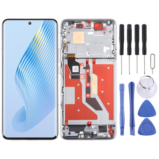 Für Honor Magic5 Original LCD Display Digitizer Komplettmontage mit Rahmen, Für Honor Magic5(Original), Für Honor Magic5