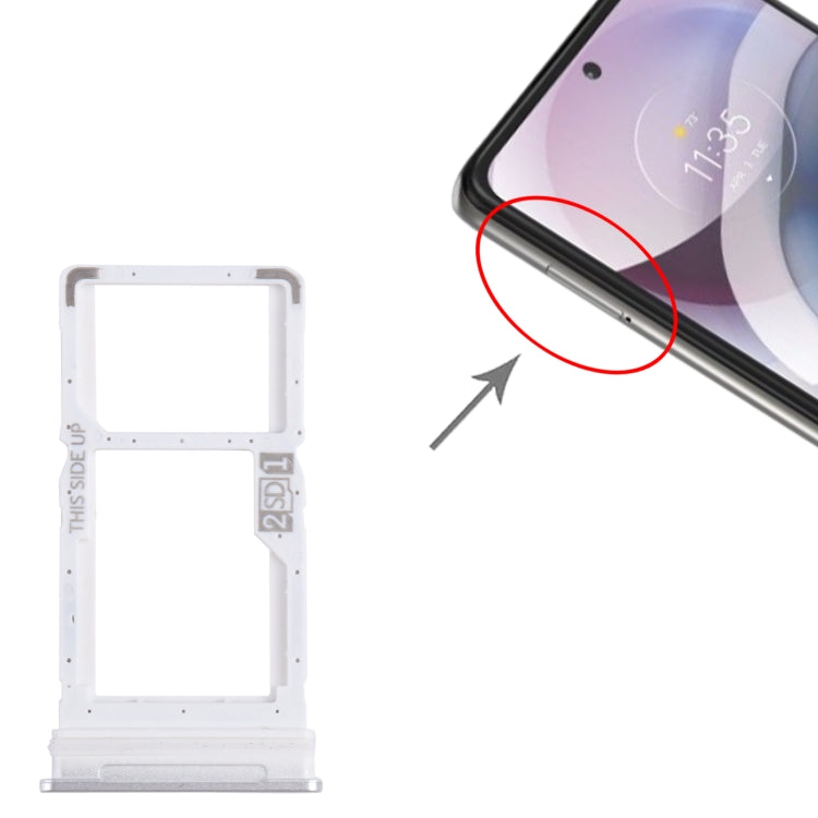 Tiroir pour carte SIM et micro SD pour Motorola One 5G Ace