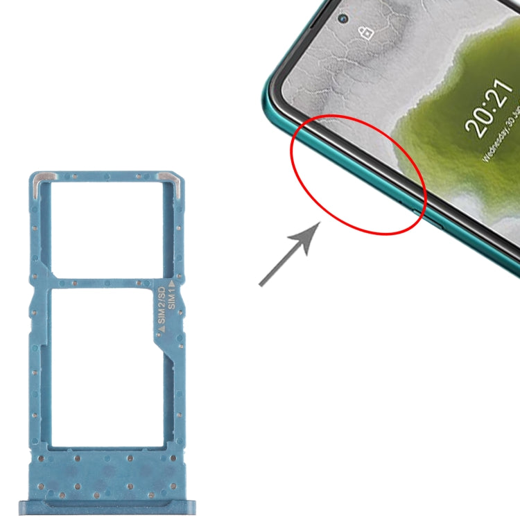 For Nokia X10 Original SIM + SIM / Micro SD Card Tray, For Nokia X10