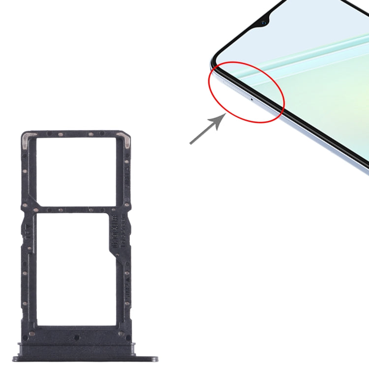 For Honor Play6C SIM + SIM / Micro SD Card Tray, For Honor Play6C