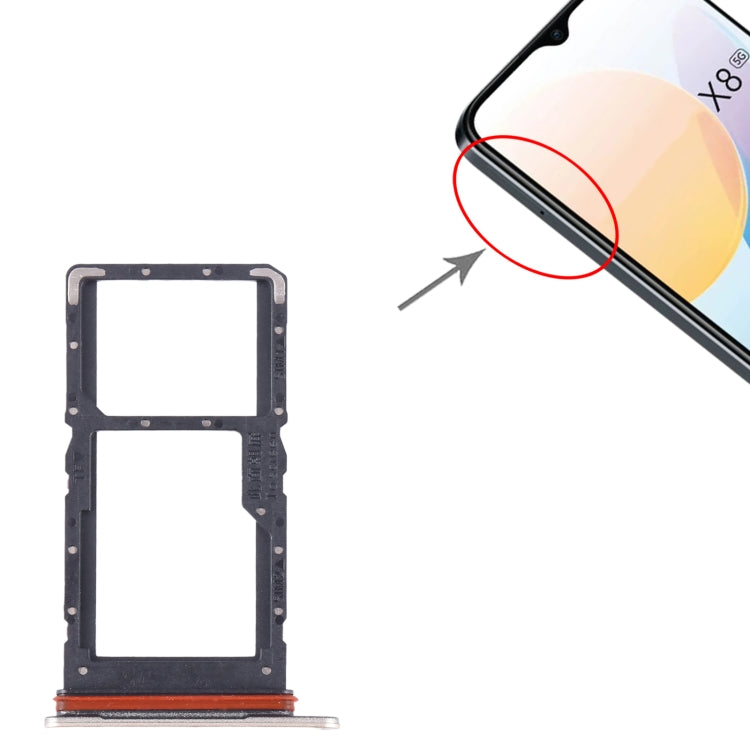 Tiroir pour carte SIM et Micro SD pour Honor X8 5G