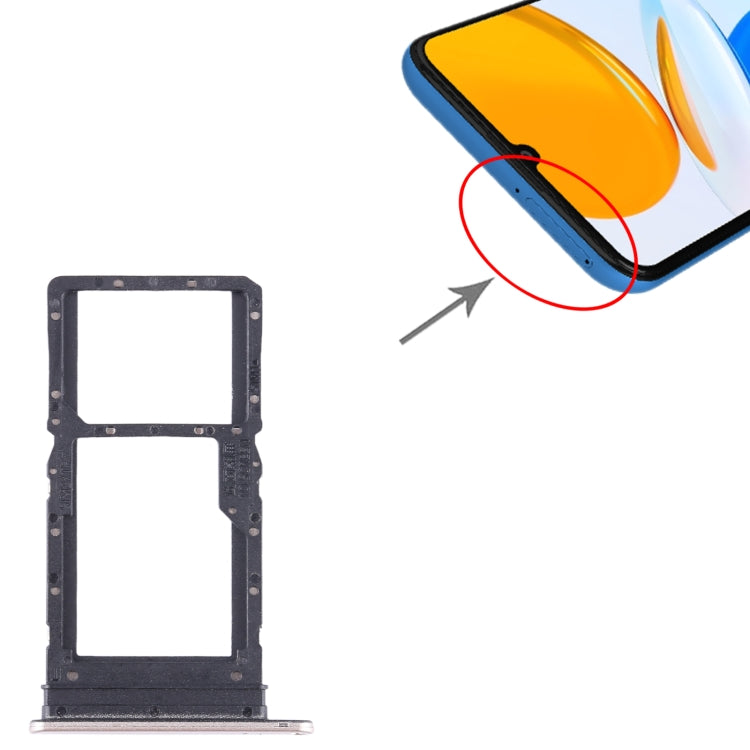 For Honor X7 SIM + SIM / Micro SD Card Tray, For Honor X7