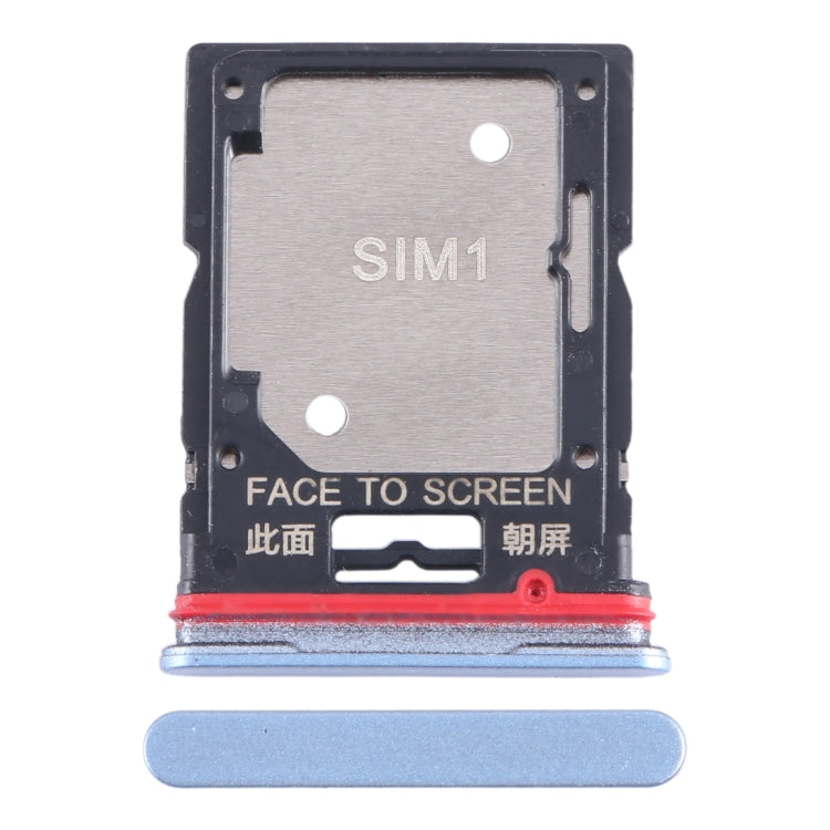 For Xiaomi Redmi Note 11T Pro SIM Card Tray + SIM Card Tray / Micro SD Card Tray