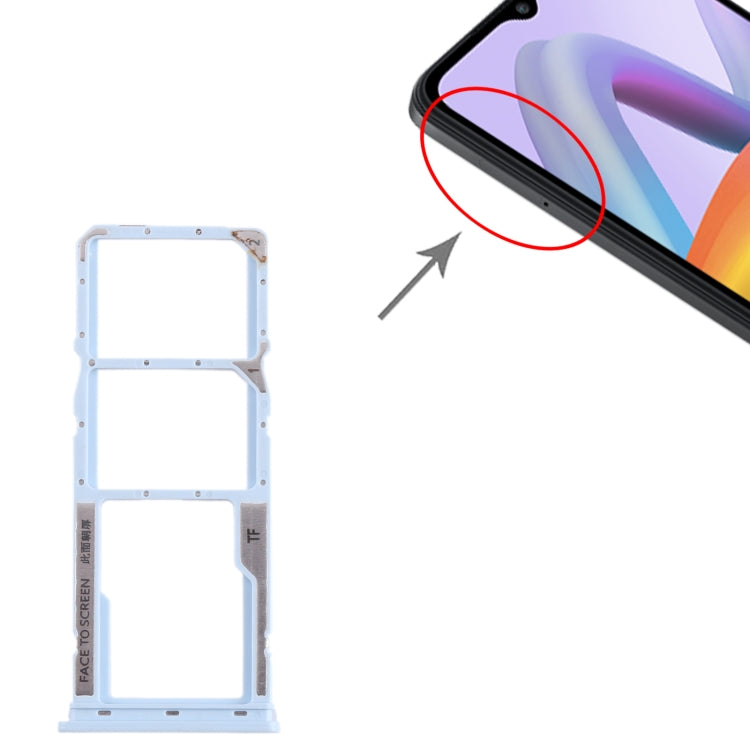 For Xiaomi Poco  C51 SIM Card Tray + SIM Card Tray + Micro SD Card Tray, For Xiaomi Poco C51