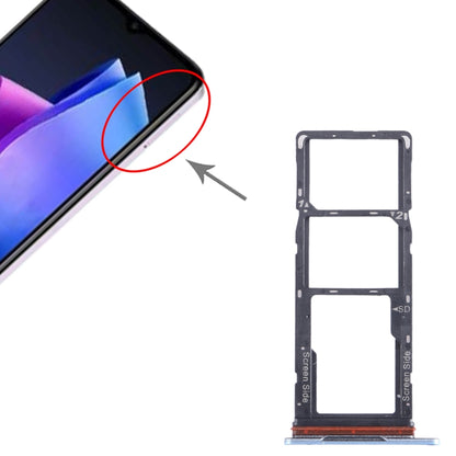 Pour Tecno Pop 7 BF6 Tiroir pour carte SIM + Tiroir pour carte SIM + Tiroir pour carte Micro SD, pour Tecno Pop 7