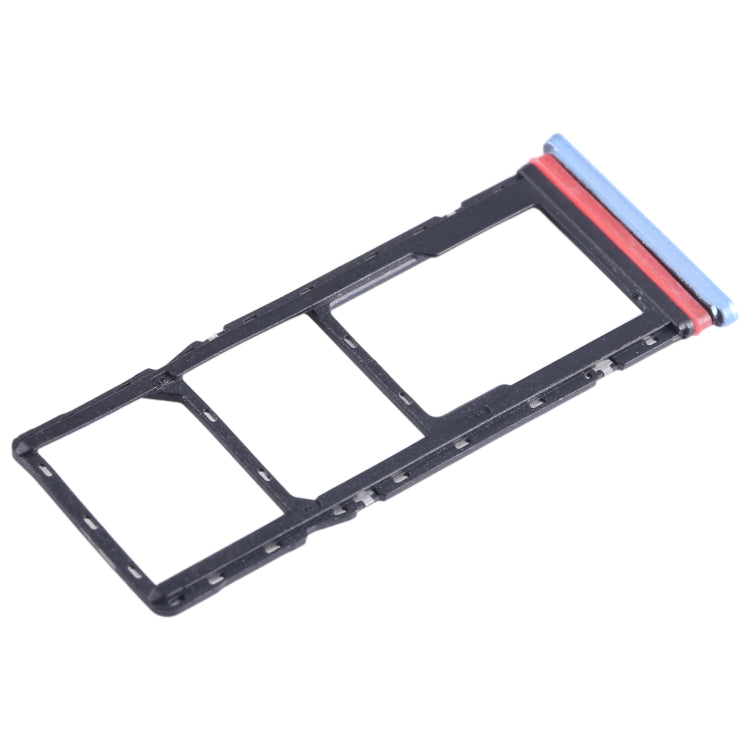 For Infinix Hot 12i X665B SIM Card Tray + SIM Card Tray + Micro SD Card Tray