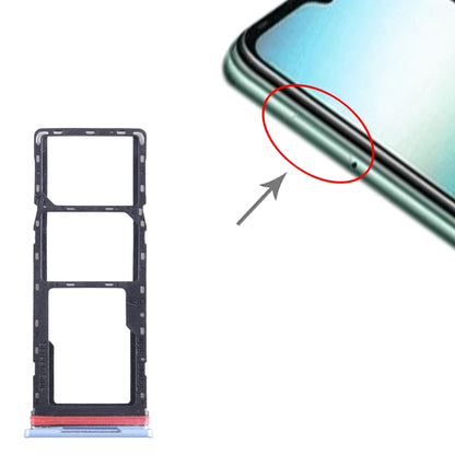 For Infinix Hot 12i X665B SIM Card Tray + SIM Card Tray + Micro SD Card Tray