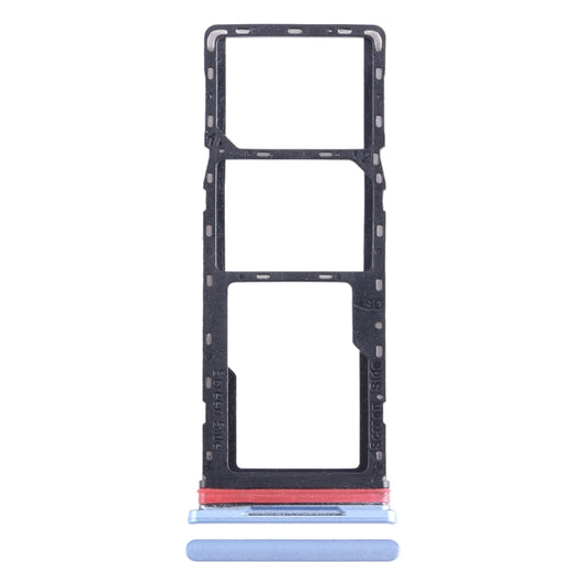 For Infinix Hot 12i X665B SIM Card Tray + SIM Card Tray + Micro SD Card Tray
