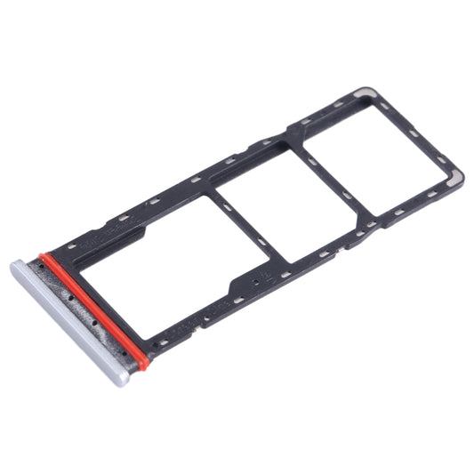 For Infinix Hot 12 X6817 SIM Card Tray + SIM Card Tray + Micro SD Card Tray, For Infinix Hot 12