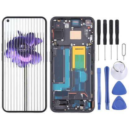Für Nothing Phone1 A063 LCD-Bildschirm-Digitalisierer komplette Baugruppe mit Rahmen, Für Nothing Phone1 A063(Schwarz), Für Nothing Phone1 A063(Silber)